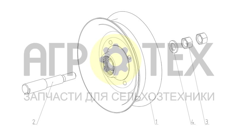 Чертеж Шкив (142.14.00.110)